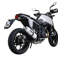 Escape compatible con Ktm Duke 690 2017-2020, Albus Evo4, Escape legal, homologado, silenciador con db killer desmontable y tubo de conexión específico 