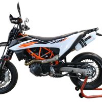 Escape compatible con Ktm Enduro 690 R 2019-2020, Albus Evo4, Escape homologaedo, legal para mercados fuera de la UE, incluido tubo de enlace y db killer extraíble 