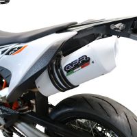 Escape compatible con Ktm Enduro 690 R 2019-2020, Albus Evo4, Escape homologaedo, legal para mercados fuera de la UE, incluido tubo de enlace y db killer extraíble 