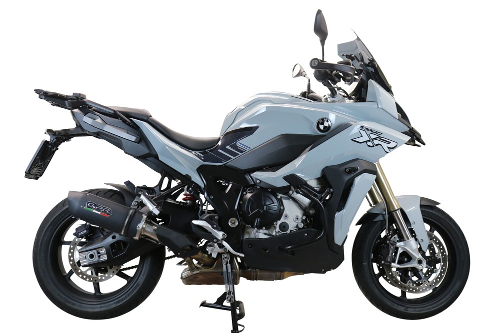 Escape compatible con Bmw S 1000 XR -M 2020-2025, Furore Evo4 Nero, Escape legal, homologado, silenciador con db killer desmontable y tubo de conexión específico 