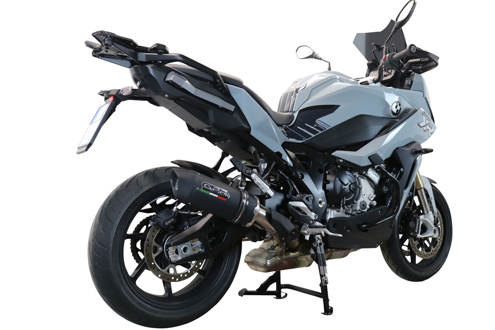 Escape compatible con Bmw S 1000 XR -M 2020-2025, Furore Evo4 Nero, Escape legal, homologado, silenciador con db killer desmontable y tubo de conexión específico 