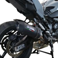 Escape compatible con Bmw S 1000 XR -M 2020-2025, Furore Evo4 Nero, Escape legal, homologado, silenciador con db killer desmontable y tubo de conexión específico 
