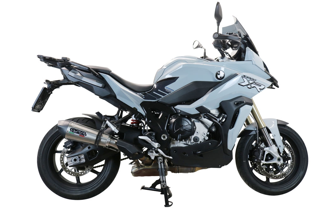 Escape compatible con Bmw S 1000 XR -M 2020-2025, Gpe Ann. titanium, Escape racing, silenciador con tubo de conexion, articulo sin homologacion 