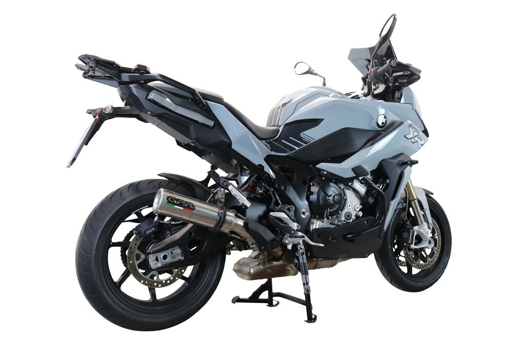 Escape compatible con Bmw S 1000 XR -M 2020-2025, M3 Inox , Escape legal, homologado, silenciador con db killer desmontable y tubo de conexión específico 