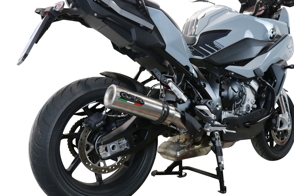 Escape compatible con Bmw S 1000 XR -M 2020-2025, M3 Inox , Escape legal, homologado, silenciador con db killer desmontable y tubo de conexión específico 