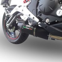 Escape compatible con Kawasaki Er 6 N - F 2012-2016, Furore Nero, Escape completo homologado y legal, incluido db killer extraíble 