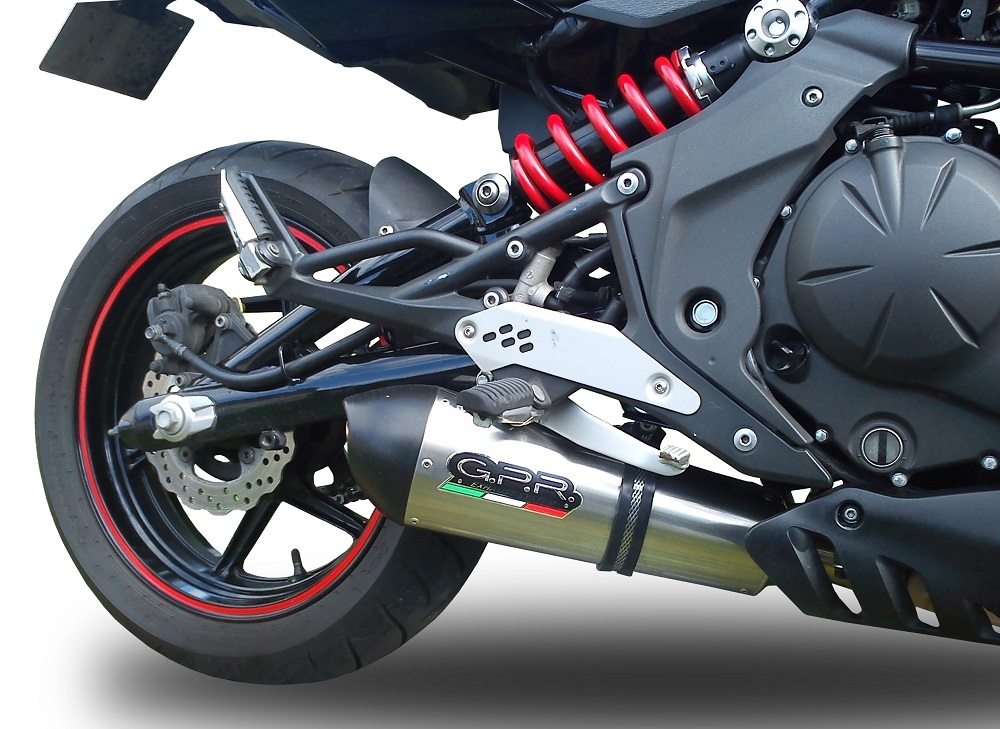 Escape compatible con Cf Moto Nk 650 2012-2016, Gpe Ann. titanium, Escape legal, homologado, silenciador con db killer desmontable y tubo de conexión específico 