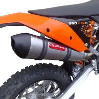 Escape compatible con Ktm EXCR 530 2007-2011, Gpe Ann. titanium, Escape legal, homologado, silenciador con db killer desmontable y tubo de conexión específico 