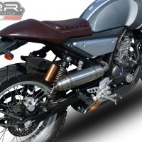 Escape compatible con F.B. Mondial Hps 125 2018-2020, Deeptone Inox, Escape racing, linea completa, suministrado con colector especifico, articulo sin homologacion 