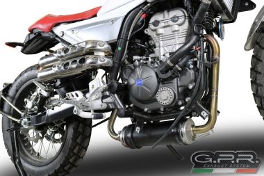 Escape compatible con F.B. Mondial Hps 125 2016-2018, Decatalizzatore, Tubo supresor de catalizador 