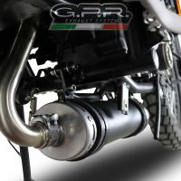 Escape compatible con F.B. Mondial Hps 125 2016-2018, Decatalizzatore, Tubo supresor de catalizador 