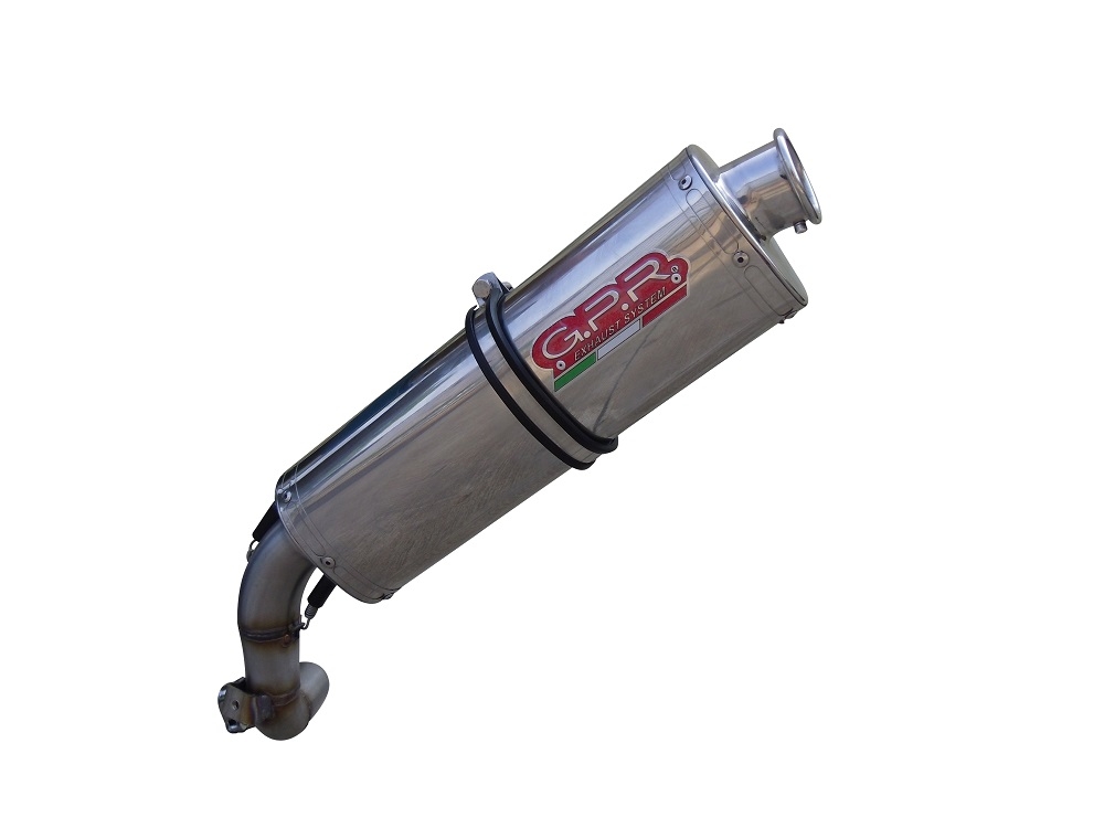 Escape compatible con Bmw F 650 St 1993-2002, Trioval, Escape legal, homologado, silenciador con db killer desmontable y tubo de conexión específico 