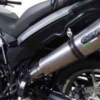 Escape compatible con Bmw F 700 Gs 2011-2015, Gpe Ann. titanium, Escape legal, homologado, silenciador con db killer desmontable y tubo de conexión específico 
