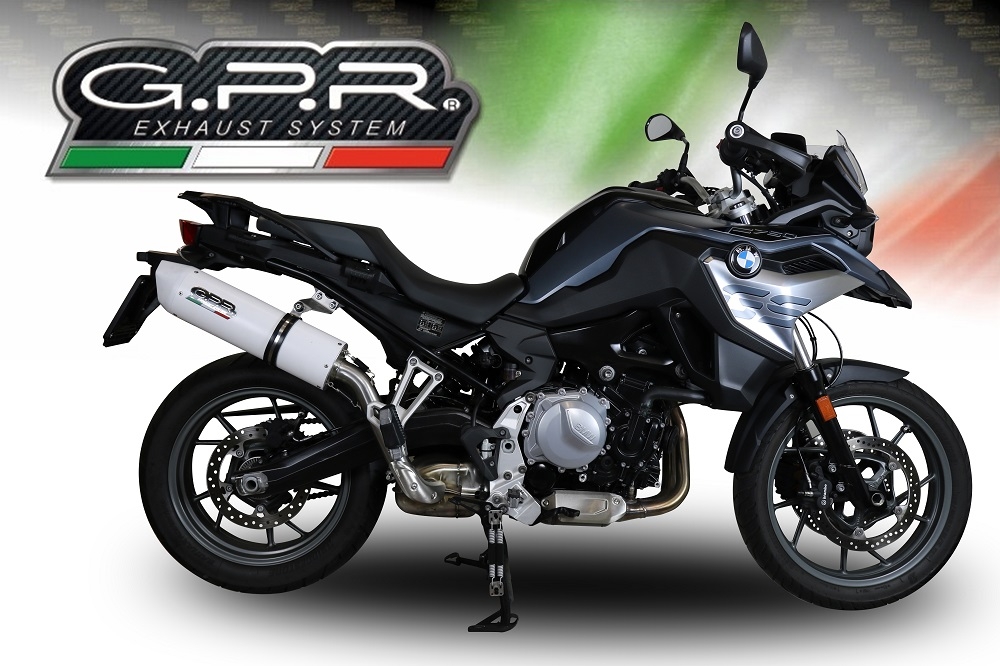 Escape compatible con Bmw F 750 Gs 2018-2020, Albus Evo4, Escape legal, homologado, silenciador con db killer desmontable y tubo de conexión específico 