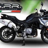 Escape compatible con Bmw F 750 Gs 2018-2020, Albus Evo4, Escape legal, homologado, silenciador con db killer desmontable y tubo de conexión específico 