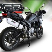Escape compatible con Bmw F 750 Gs 2018-2020, Albus Evo4, Escape legal, homologado, silenciador con db killer desmontable y tubo de conexión específico 