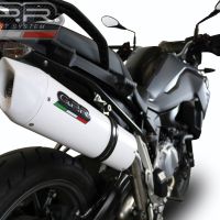 Escape compatible con Bmw F 750 Gs 2018-2020, Albus Evo4, Escape legal, homologado, silenciador con db killer desmontable y tubo de conexión específico 