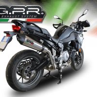 Escape compatible con Bmw F 750 Gs 2021-2024, GP Evo4 Titanium, Escape legal, homologado, silenciador con db killer desmontable y tubo de conexión específico 