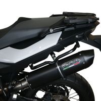 Escape compatible con Bmw F 800 GS Adventure 2016-2018, Furore Evo4 Nero, Escape legal, homologado, silenciador con db killer desmontable y tubo de conexión específico 