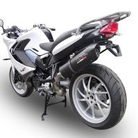 Escape compatible con Bmw F 800 Gt 2012-2016, Furore Nero, Escape legal, homologado, silenciador con db killer desmontable y tubo de conexión específico 