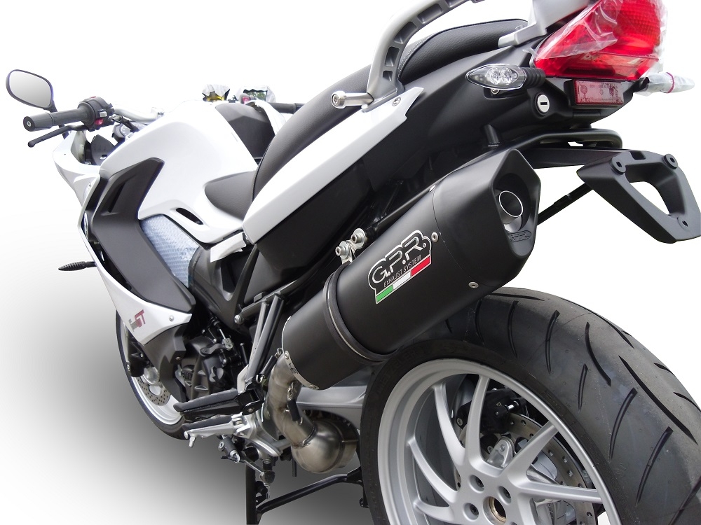 Escape compatible con Bmw F 800 Gt 2012-2016, Furore Nero, Escape legal, homologado, silenciador con db killer desmontable y tubo de conexión específico 