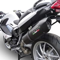 Escape compatible con Bmw F 800 Gt 2012-2016, Furore Nero, Escape legal, homologado, silenciador con db killer desmontable y tubo de conexión específico 
