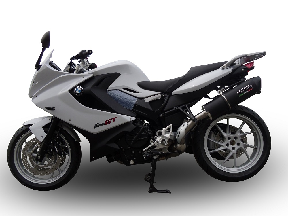 Escape compatible con Bmw F 800 Gt 2012-2016, Furore Nero, Escape legal, homologado, silenciador con db killer desmontable y tubo de conexión específico 