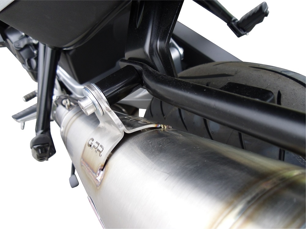 Escape compatible con Bmw F 800 Gt 2012-2016, Powercone Evo, Escape legal, homologado, silenciador con db killer desmontable y tubo de conexión específico 