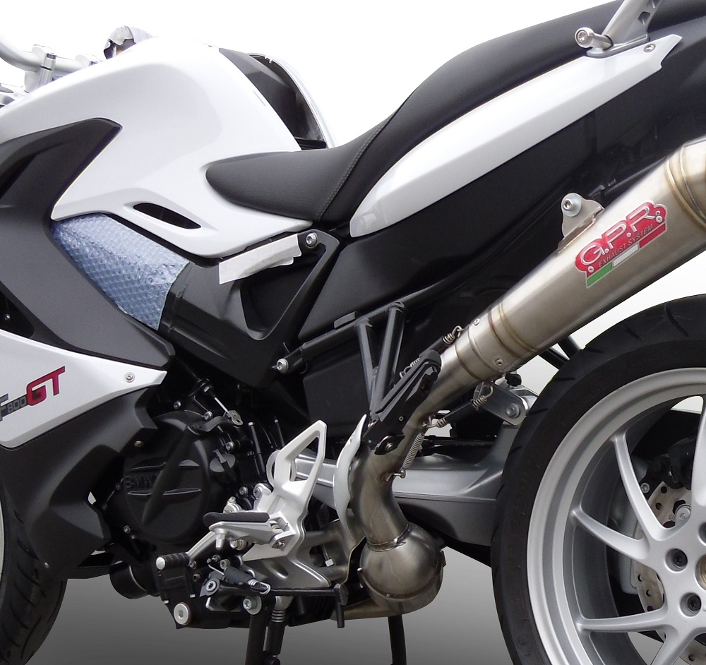 Escape compatible con Bmw F 800 Gt 2012-2016, Powercone Evo, Escape legal, homologado, silenciador con db killer desmontable y tubo de conexión específico 