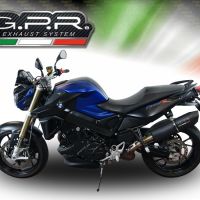 Escape compatible con Bmw F 800 R 2017-2019, Furore Evo4 Nero, Escape legal, homologado, silenciador con db killer desmontable y tubo de conexión específico 