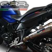 Escape compatible con Bmw F 800 R 2009-2014, Powercone Evo, Escape legal, homologado, silenciador con db killer desmontable y tubo de conexión específico 