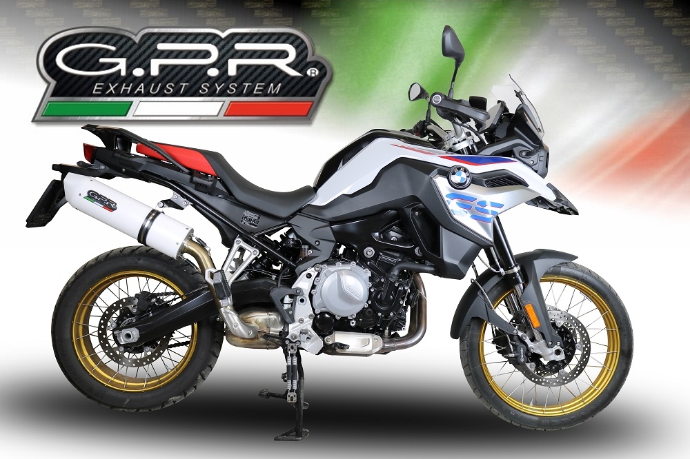 Escape compatible con Bmw F 800 Gs 2024-2025, Albus Evo4, Escape legal, homologado, silenciador con db killer desmontable y tubo de conexión específico 