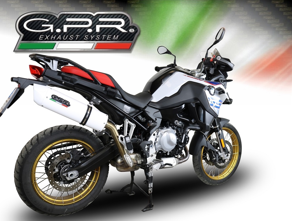 Escape compatible con Bmw F 800 Gs 2024-2025, Albus Evo4, Escape legal, homologado, silenciador con db killer desmontable y tubo de conexión específico 