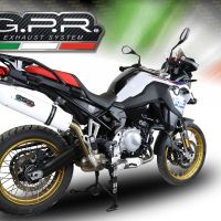 Escape compatible con Bmw F 800 Gs 2024-2025, Albus Evo4, Escape legal, homologado, silenciador con db killer desmontable y tubo de conexión específico 
