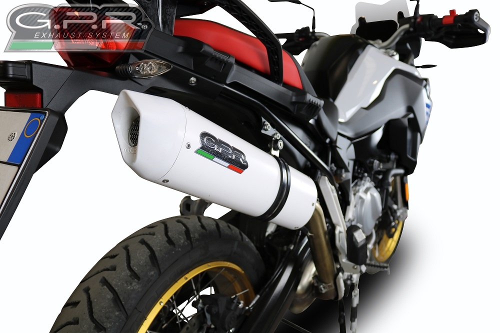 Escape compatible con Bmw F 800 Gs 2024-2025, Albus Evo4, Escape legal, homologado, silenciador con db killer desmontable y tubo de conexión específico 