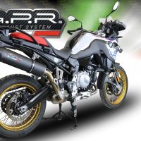 Escape compatible con Bmw F 850 Gs -Adventure 2018-2020, Furore Evo4 Nero, Escape legal, homologado, silenciador con db killer desmontable y tubo de conexión específico 