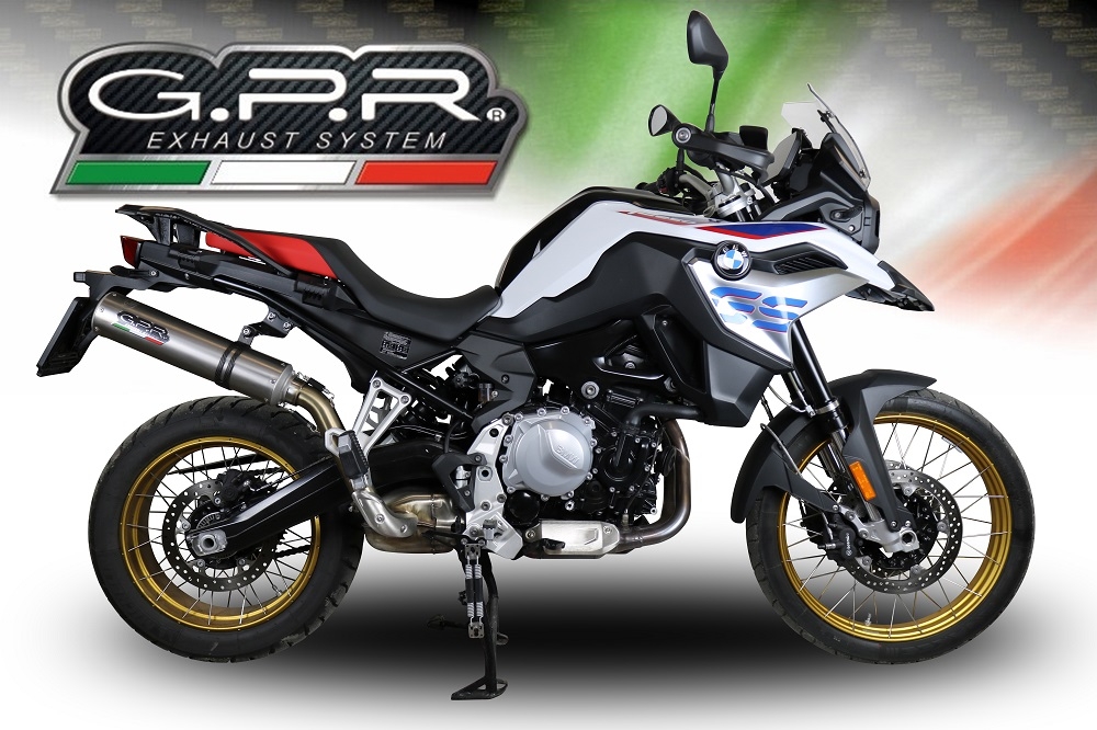 Escape compatible con Bmw F 850 Gs -Adventure 2021-2024, M3 Inox , Escape legal, homologado, silenciador con db killer desmontable y tubo de conexión específico 