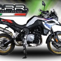 Escape compatible con Bmw F 850 Gs -Adventure 2021-2024, M3 Inox , Escape legal, homologado, silenciador con db killer desmontable y tubo de conexión específico 