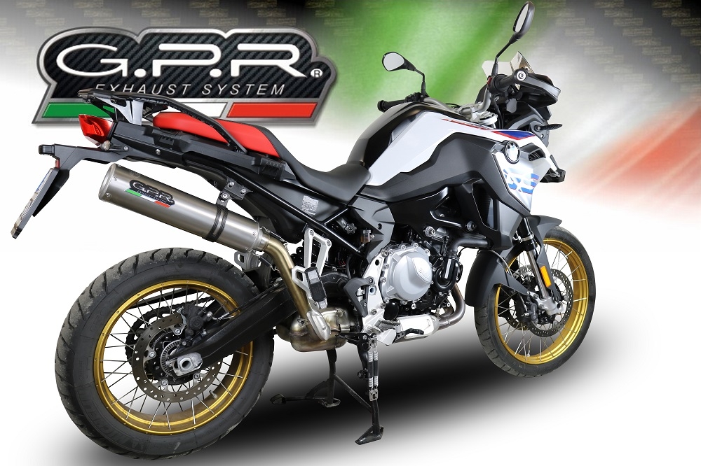 Escape compatible con Bmw F 850 Gs -Adventure 2021-2024, M3 Inox , Escape legal, homologado, silenciador con db killer desmontable y tubo de conexión específico 