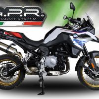 Escape compatible con Bmw F 850 Gs -Adventure 2018-2020, Satinox , Escape legal, homologado, silenciador con db killer desmontable y tubo de conexión específico 