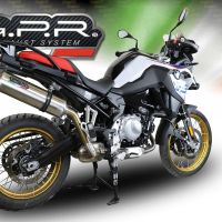 Escape compatible con Bmw F 850 Gs -Adventure 2018-2020, Satinox , Escape legal, homologado, silenciador con db killer desmontable y tubo de conexión específico 