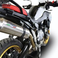 Escape compatible con Bmw F 850 Gs -Adventure 2018-2020, Satinox , Escape legal, homologado, silenciador con db killer desmontable y tubo de conexión específico 