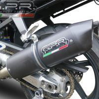 Escape compatible con Aprilia Sl -Falco 1000 2000-2004, Furore Nero, Par de terminales de escape homologados, con db killer extraíbles y tubos de conexión específicos 