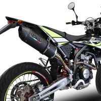 Escape compatible con Fantic Motor 125 M Performance 2019-2020, Furore Nero, Escape legal, homologado, silenciador con db killer desmontable y tubo de conexión específico 