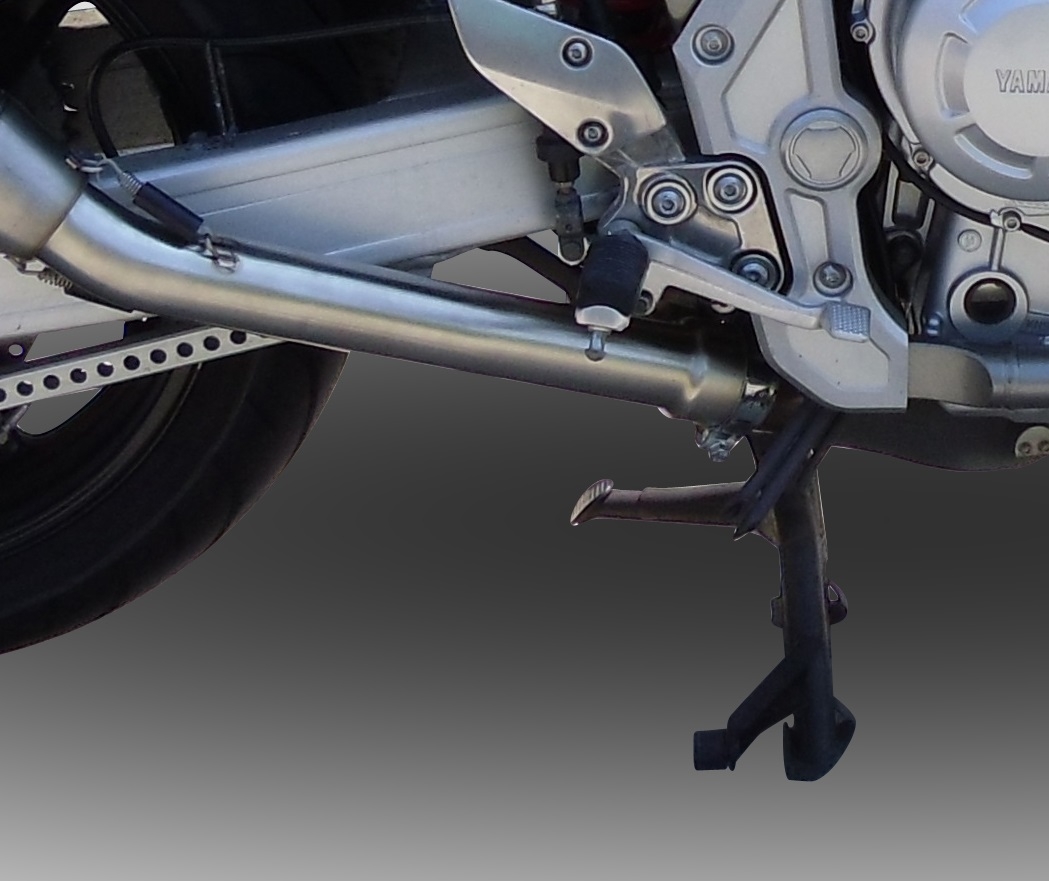 Escape compatible con Yamaha Xjr 1300 2007-2017, Satinox , Escape legal, homologado, silenciador con db killer desmontable y tubo de conexión específico 