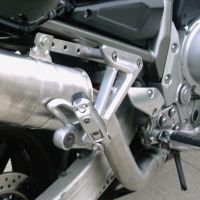 Escape compatible con Yamaha Fzs 1000 Fazer 2001-2005, Deeptone Inox, Escape legal, homologado, silenciador con db killer desmontable y tubo de conexión específico 