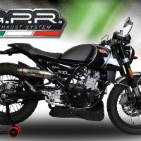 Escape compatible con F.B. Mondial Hps 300 2018-2021, Deeptone Inox, Escape legal, homologado, silenciador con db killer desmontable y tubo de conexión específico 