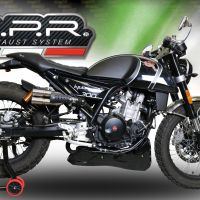 Escape compatible con F.B. Mondial Hps 300 Pagani 2021-2022, F205, Escape legal, homologado, silenciador con db killer desmontable y tubo de conexión específico 