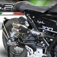 Escape compatible con F.B. Mondial Hps 300 Pagani 2021-2022, F205, Escape legal, homologado, silenciador con db killer desmontable y tubo de conexión específico 