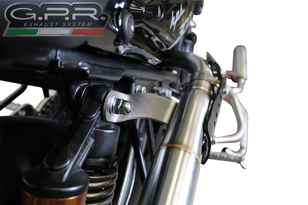 Escape compatible con F.B. Mondial Hps 300 Pagani 2021-2022, F205, Escape legal, homologado, silenciador con db killer desmontable y tubo de conexión específico 